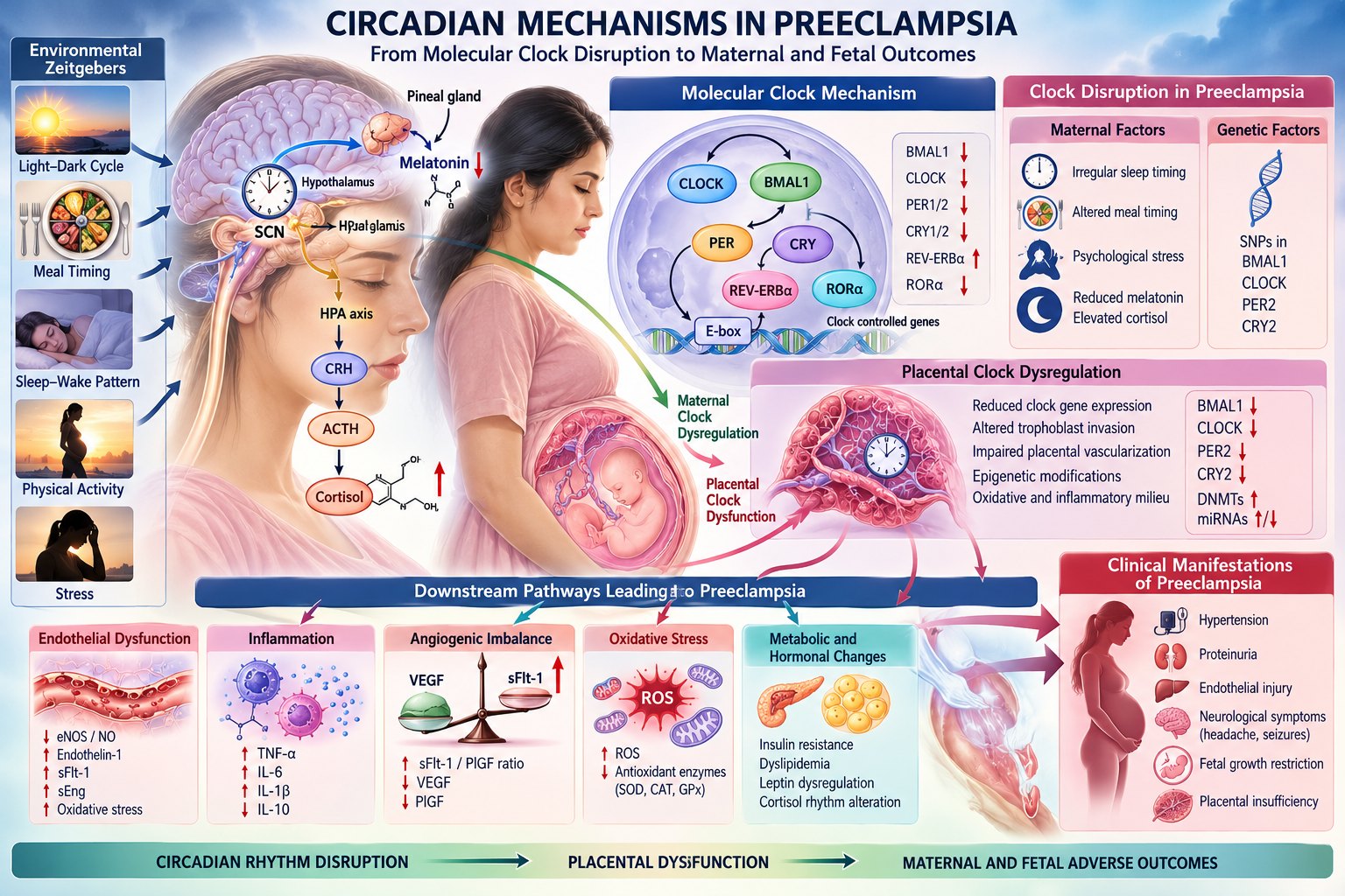 Circadian Mechanisms in Preeclampsia infographic