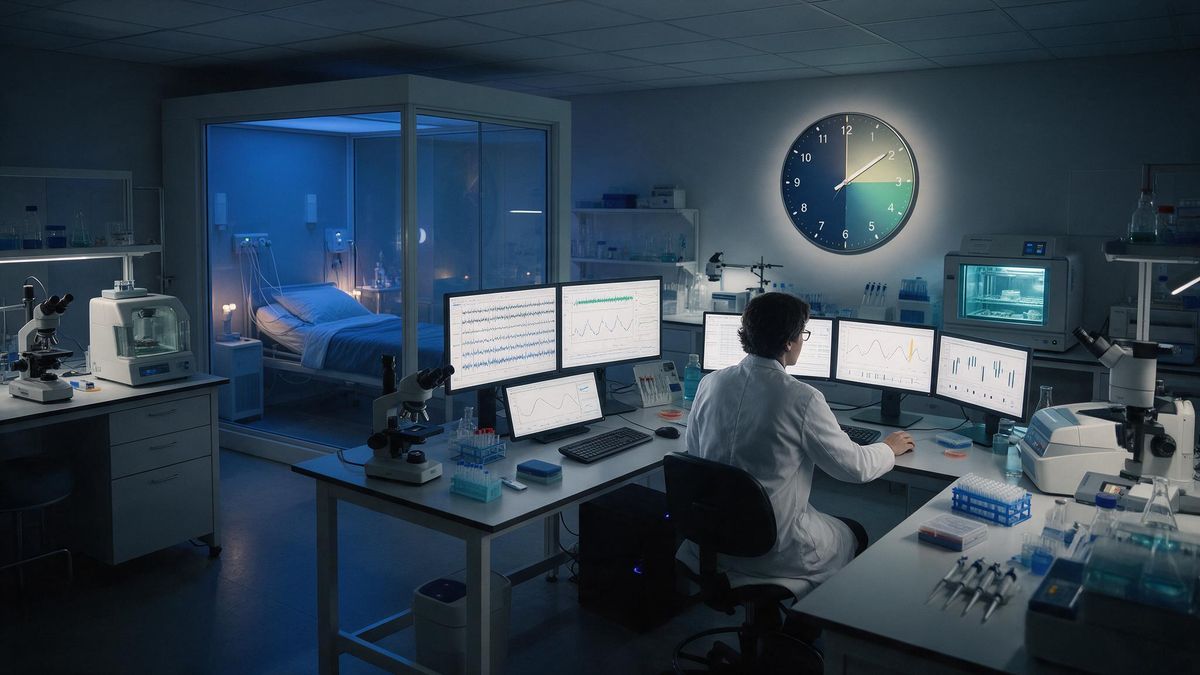 Chronobiology Lab at night